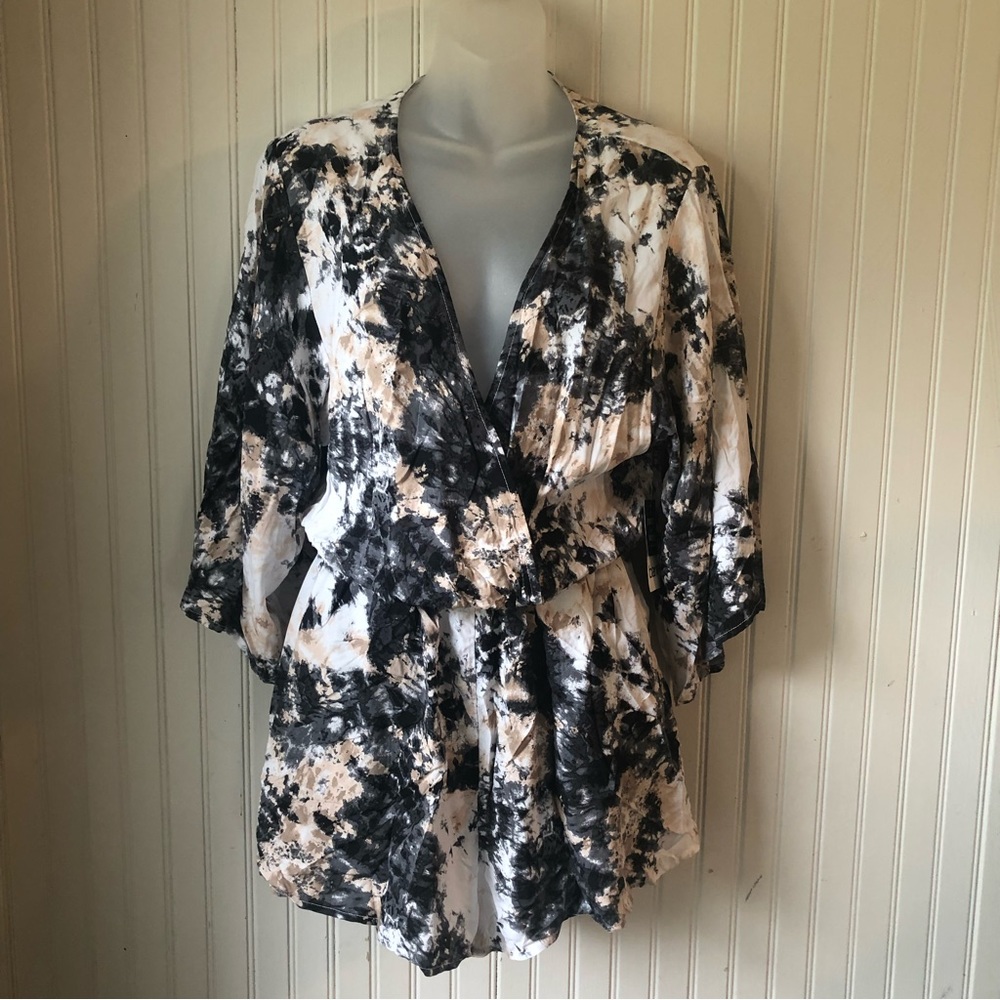 BAR IIl Retail $78 Wet’N Wild Romper V-Neck Swimsuit Cover Up Size XLarge